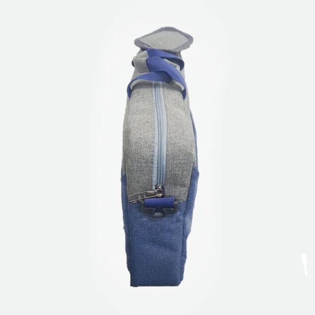 High Quality Laptop Hand Case With Strap 15.6 Inch from E-Case B-1710 Blue, Gray, Black Multicolor