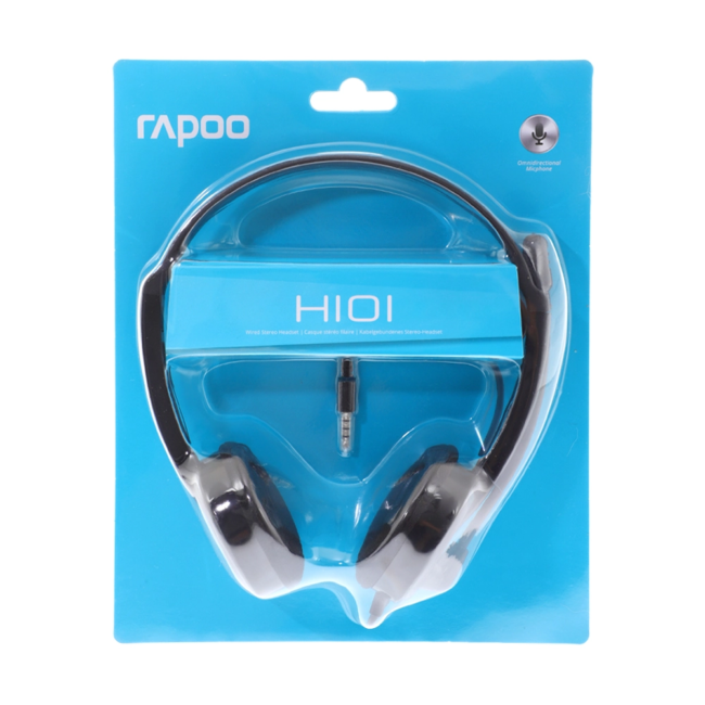 Rapoo H101 Wired Stereo Headphone 3.5mm Audio Jack