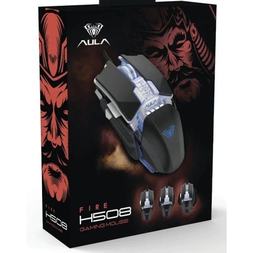 AULA H508 Wired RGB Gaming Mouse – 4800 DPI, 7‑Button with Adjustable DPI