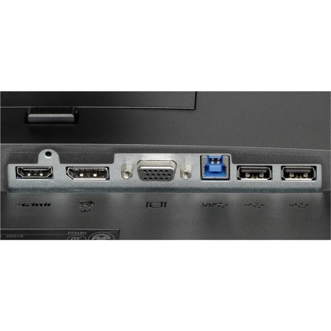 Dell P2419H – 23.8″ (60.5 cm) | Full HD (1920×1080) | IPS Panel | Adjustable Stand | DisplayPort/HDMI/VGA & USB Hub