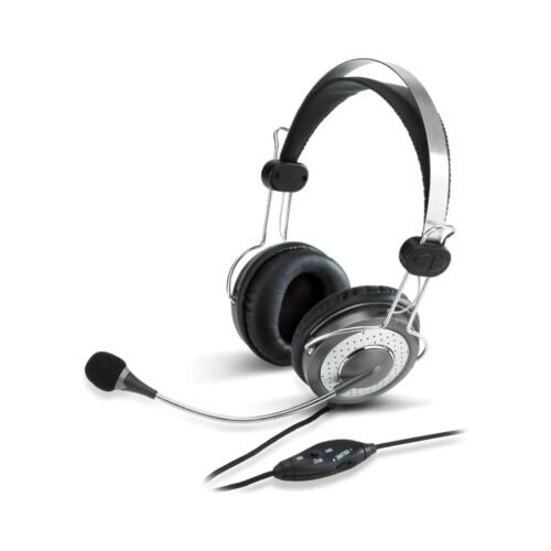 Genius HS-04SU Wired Headset – Noise-Canceling Mic & Inline Controls