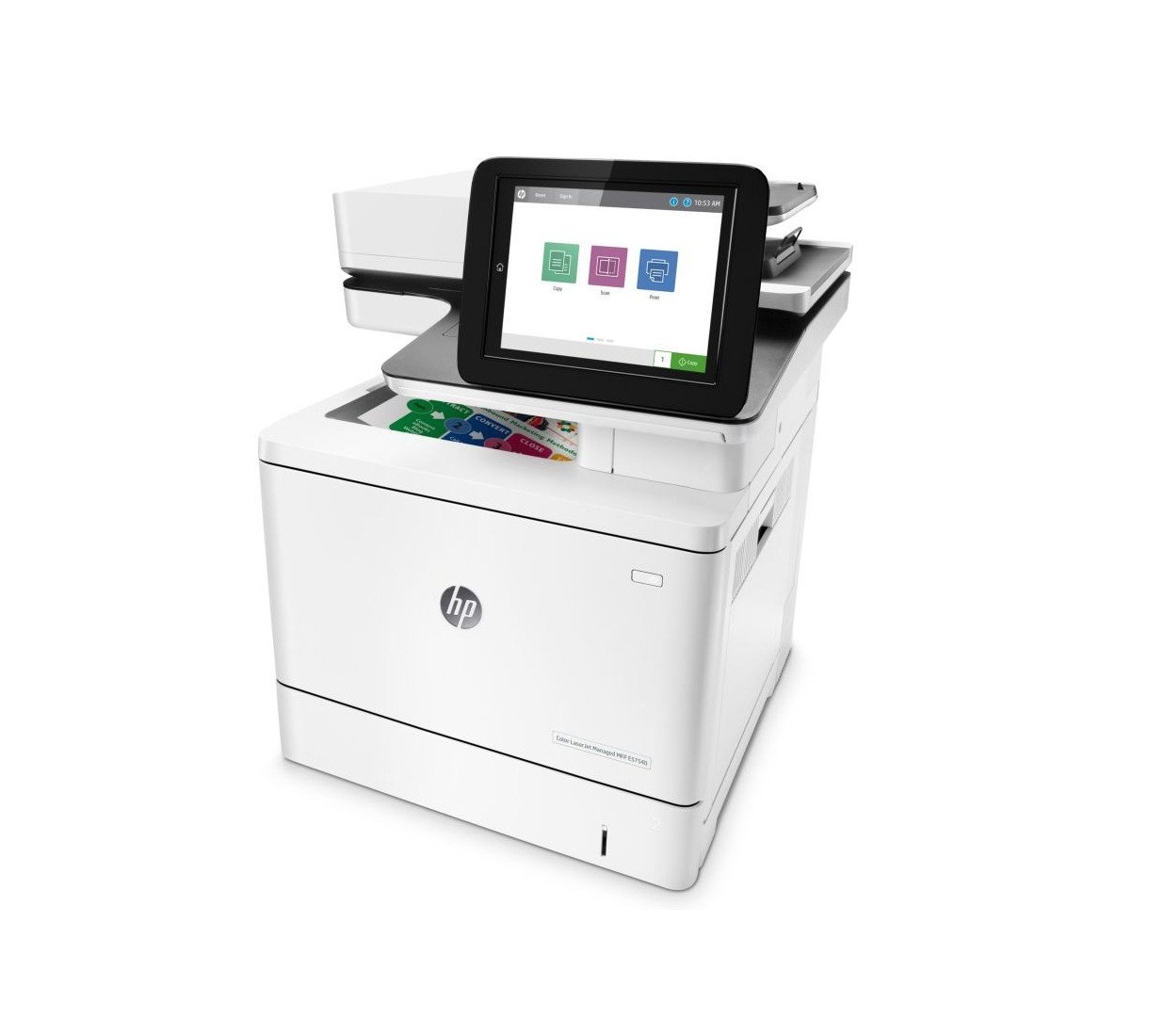HP LaserJet Managed MFP E57540 – Color Laser 3-in-1 Multifunction Printer (Print / Scan / Copy) - الصورة 3
