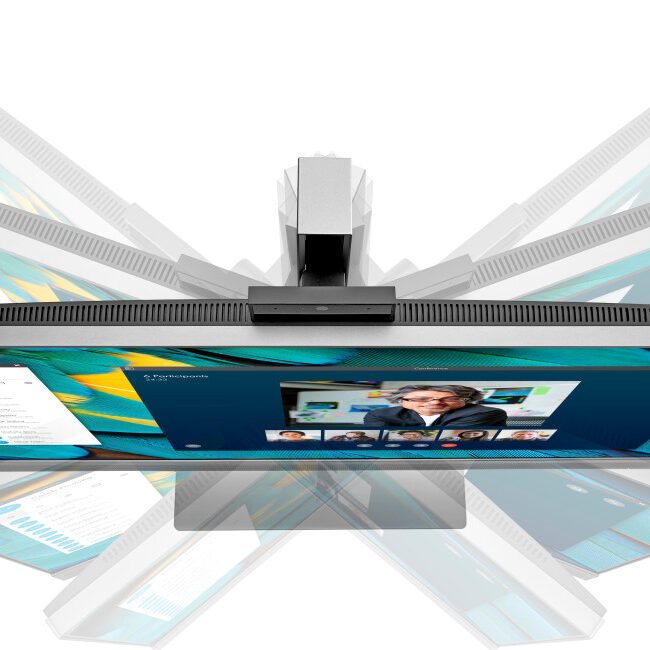 HP EliteDisplay E243m – 23.8″ (60.5 cm) Full HD IPS Monitor with Integrated Webcam & USB Hub