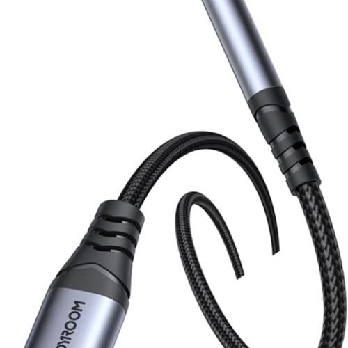 JoyRoom SY-A07 Type-C to 3.5mm AUX Audio Cable – 1.2m Premium Audio-Transfer Series