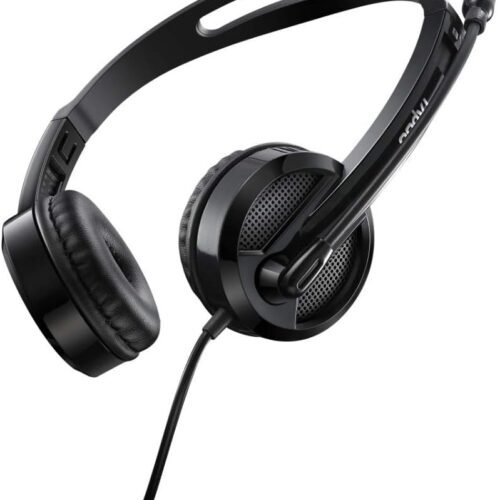 Rapoo H120 Wired Stereo Headset – USB & 3.5 mm, Noise-Reducing Mic