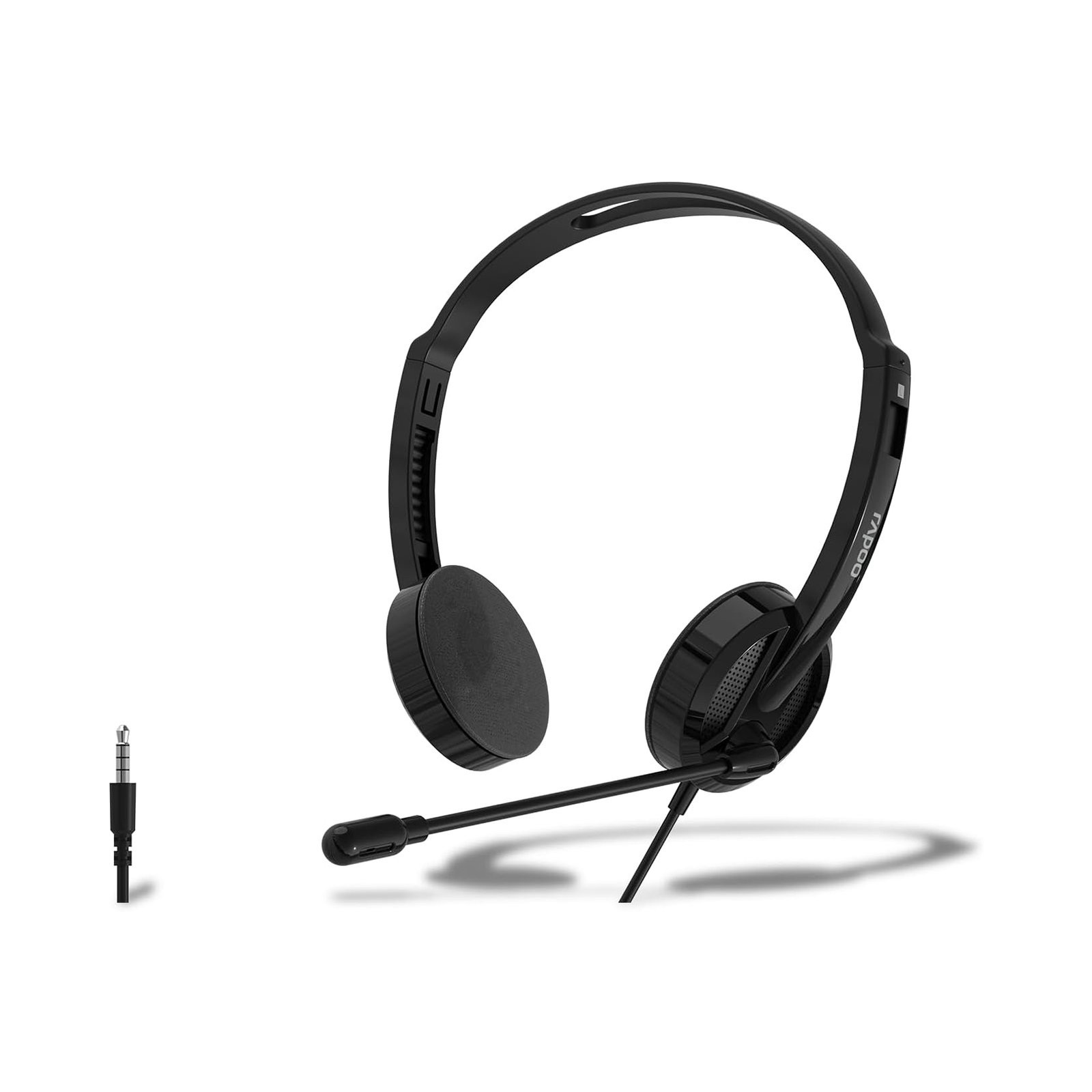 Rapoo H101 Wired Stereo Headset – Lightweight Design with Rotating Mic