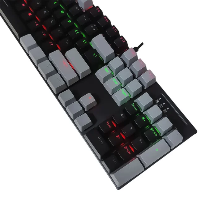 Zidli ZK100 RGB Mechanical Keyboard – Blue Switch Full-Size Wired