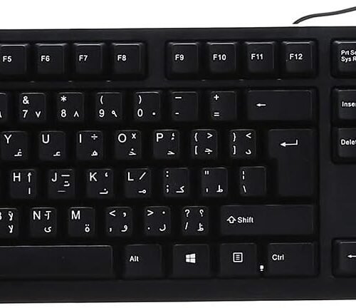 Gigamax GM‑5000 Standard Wired Keyboard – English & Arabic Layout