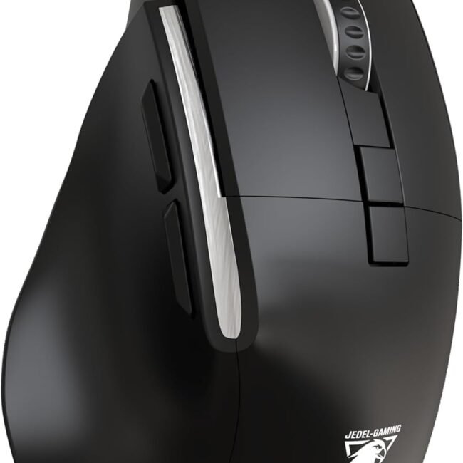 JeDEL CP102 Silent‑Click Wired Ergonomic Mouse – 3600 DPI, 7 Buttons