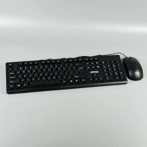 JeDEL G18 Wired Combo – Lightweight Keyboard & 800 DPI Ergonomic Mouse