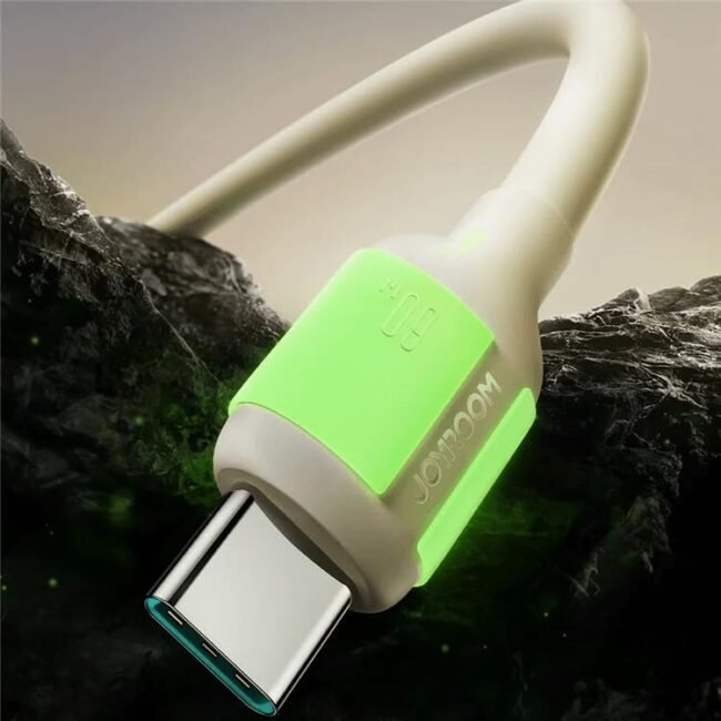 Joyroom S-A53 “Glow-Charge 60W” Type-C to Type-C Cable (2m, Fluorescent Series)
