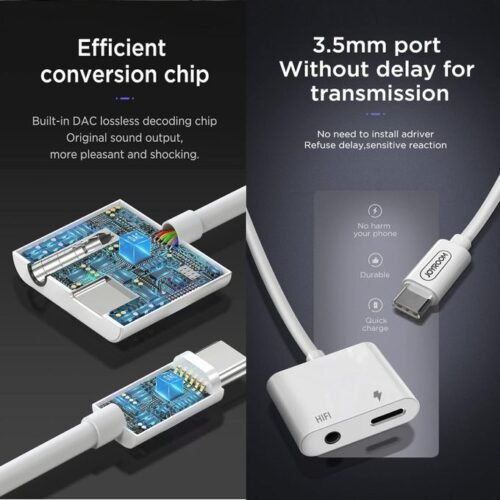 Joyroom SH-C1 3-in-1 Type-C Audio & Charging Adapter