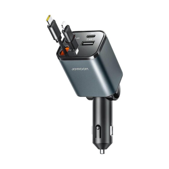 Joyroom JR-CCL05 4-in-1 Fast Car Charger – QC 3.0, Bluetooth, MP3 & AAC Player