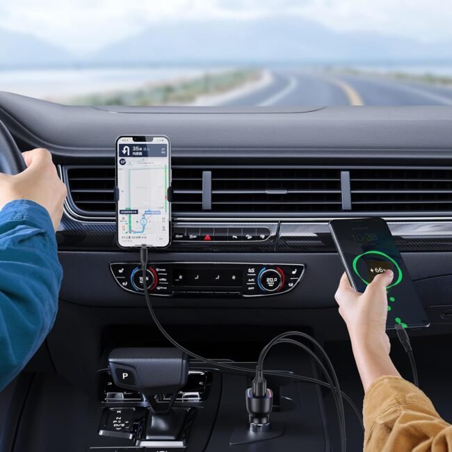 Joyroom JR-CL09 45W 4-Port Fast Car Charger (2×USB + QC 3.0 + USB-C PD)