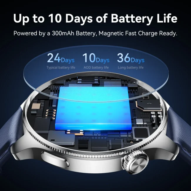 Joyroom JR-FC3 Classic Smartwatch – 1.43″ AMOLED, BT 5.4 & Full Bluetooth Calling