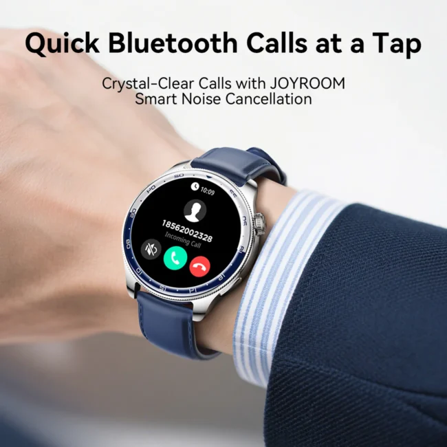 Joyroom JR-FC3 Classic Smartwatch – 1.43″ AMOLED, BT 5.4 & Full Bluetooth Calling