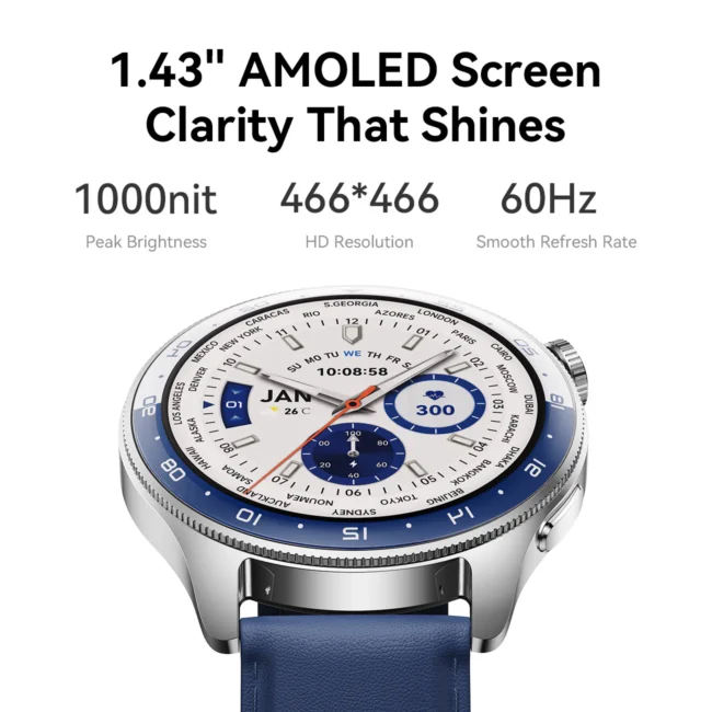 Joyroom JR-FC3 Classic Smartwatch – 1.43″ AMOLED, BT 5.4 & Full Bluetooth Calling