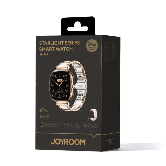 Joyroom JR-FS1 Starlight Smartwatch – 1.7″ AMOLED, BT 5.4 & Call Functions