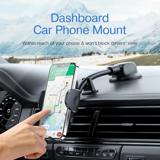 Joyroom JR-ZS259 Mechanical Long-Arm Phone Mount – One-Touch SilentLock & 360° Rotation