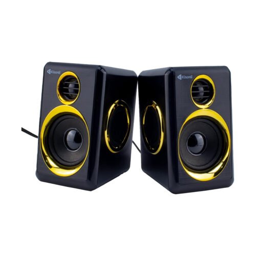 Kisonli T005 Compact Stereo USB Speaker – Clear Sound & Deep Bass