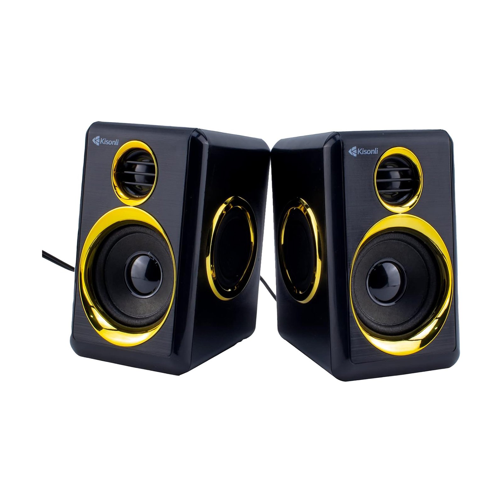 Kisonli T005 Compact Stereo USB Speaker – Clear Sound & Deep Bass