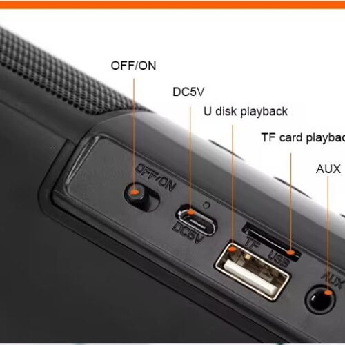 Kisonli LED-907 RGB Multimedia Speaker – Stereo Sound with LED Lighting