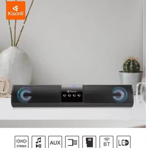 Kisonli LED-907 RGB Multimedia Speaker – Stereo Sound with LED Lighting