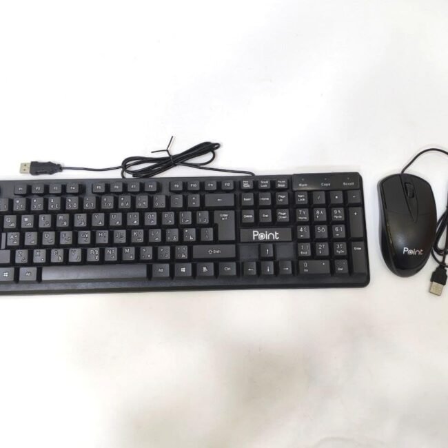 Point PT‑1901 USB Keyboard + Mouse Combo – Classic Wired Duo