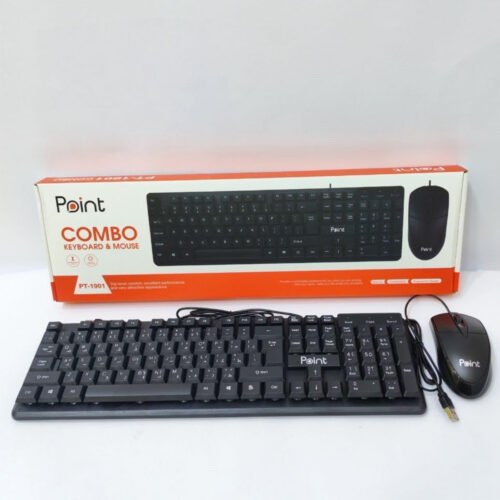 Point PT‑1901 USB Keyboard + Mouse Combo – Classic Wired Duo