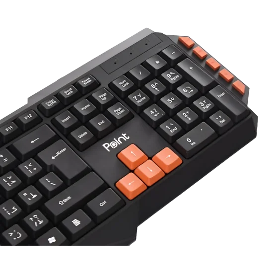 Point PT‑820 Wired Gaming Keyboard – Durable & Spill‑Resistant