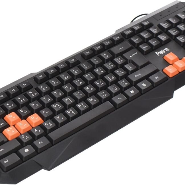 Point PT‑820 Wired Gaming Keyboard – Durable & Spill‑Resistant