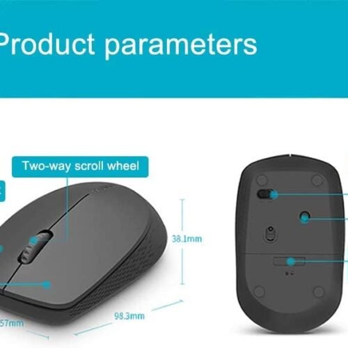Rapoo M100 Silent Multi‑Mode Mouse – Bluetooth / 2.4 GHz, 1300 DPI, Silent Clicks