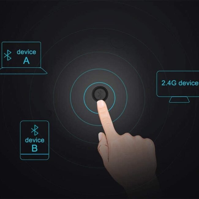 Rapoo M100 Silent Multi‑Mode Mouse – Bluetooth / 2.4 GHz, 1300 DPI, Silent Clicks