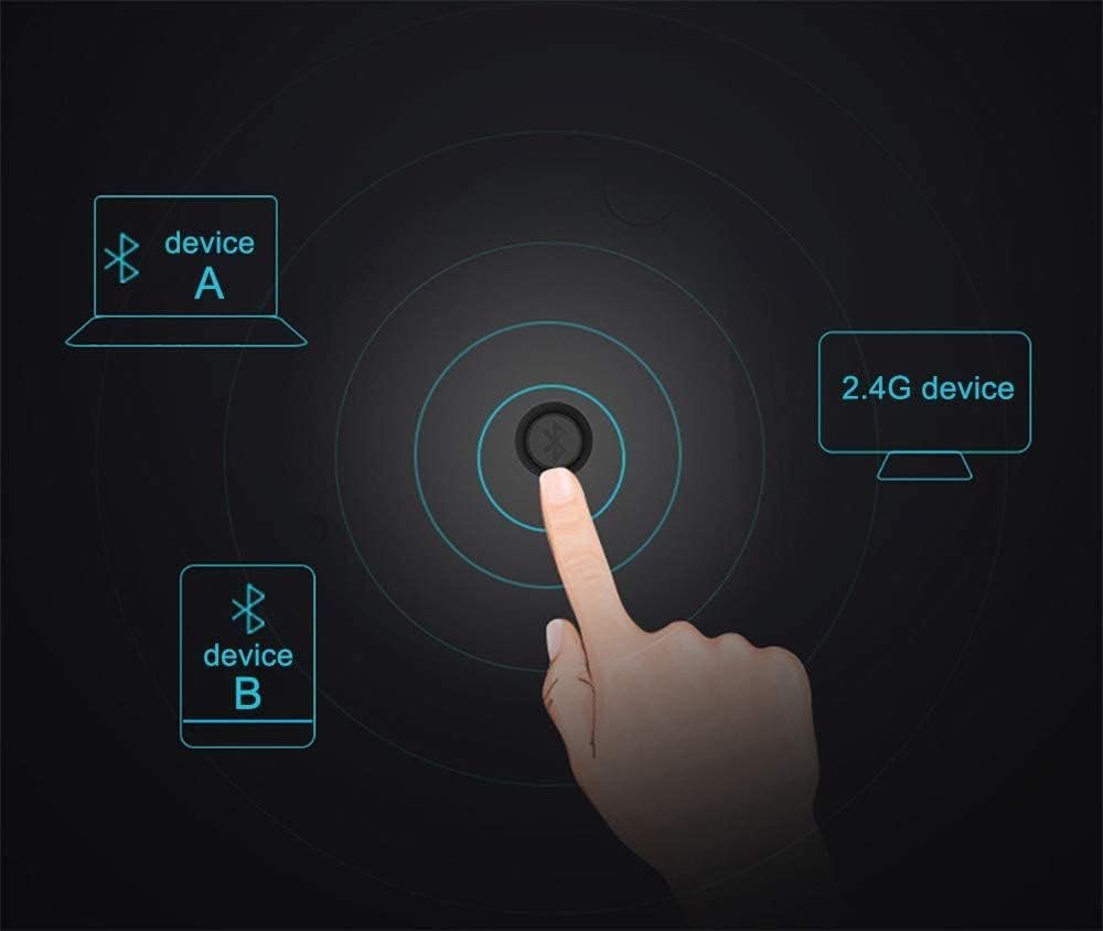 Rapoo M100 Silent Multi‑Mode Mouse – Bluetooth / 2.4 GHz, 1300 DPI, Silent Clicks - الصورة 4