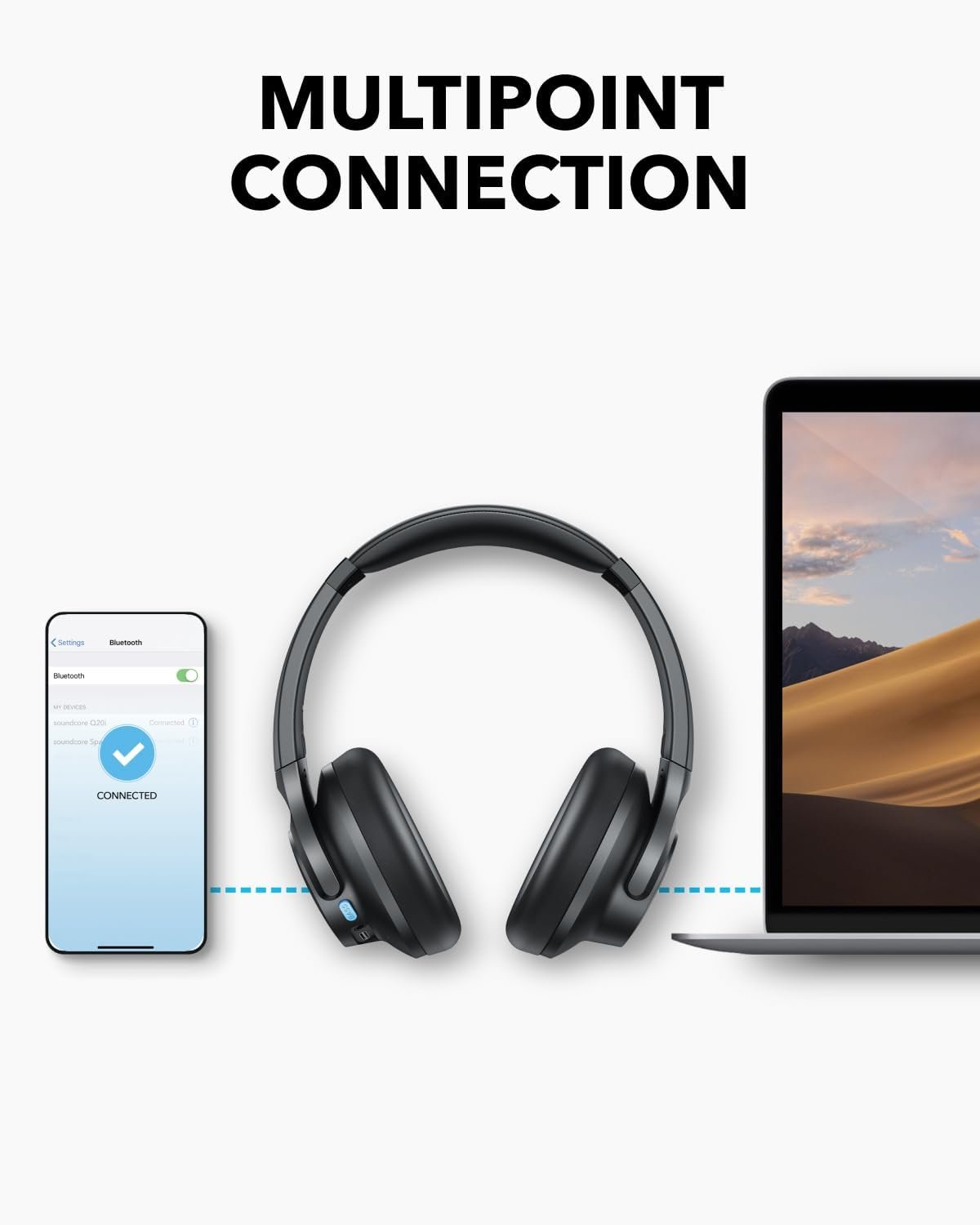 Anker Soundcore Q11i – Wireless Comfort Headphones with Rich Sound & Long Battery - الصورة 3