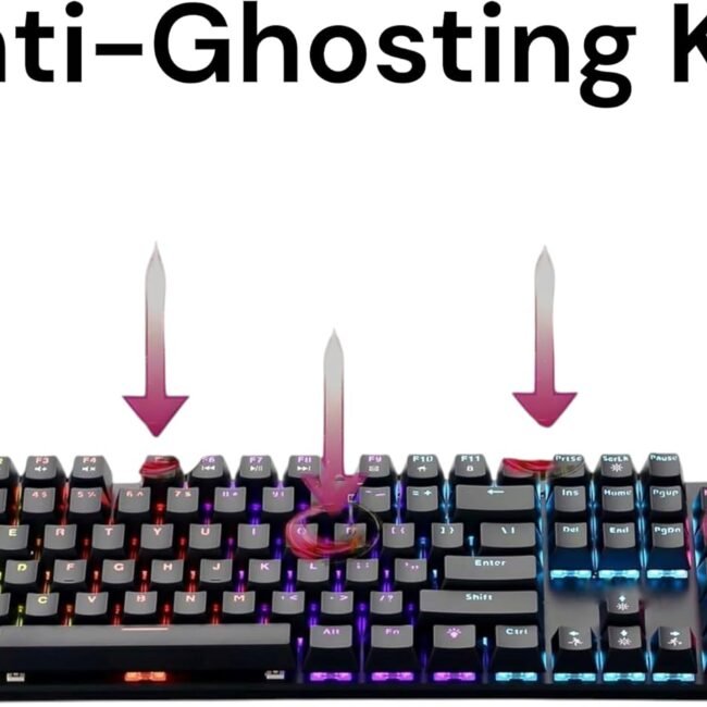 UTOPIA K880 RGB Mechanical Gaming Keyboard – Blue Tactile Switch