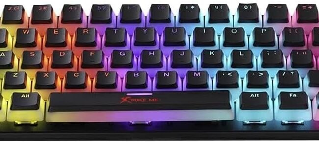 Xtrike Me GK-985P 60% Mechanical Gaming Keyboard – Blue Switch, Rainbow RGB
