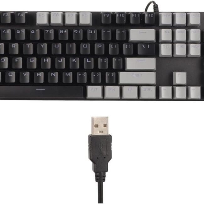 Zidli ZK100 RGB Mechanical Keyboard – Blue Switch Full-Size Wired
