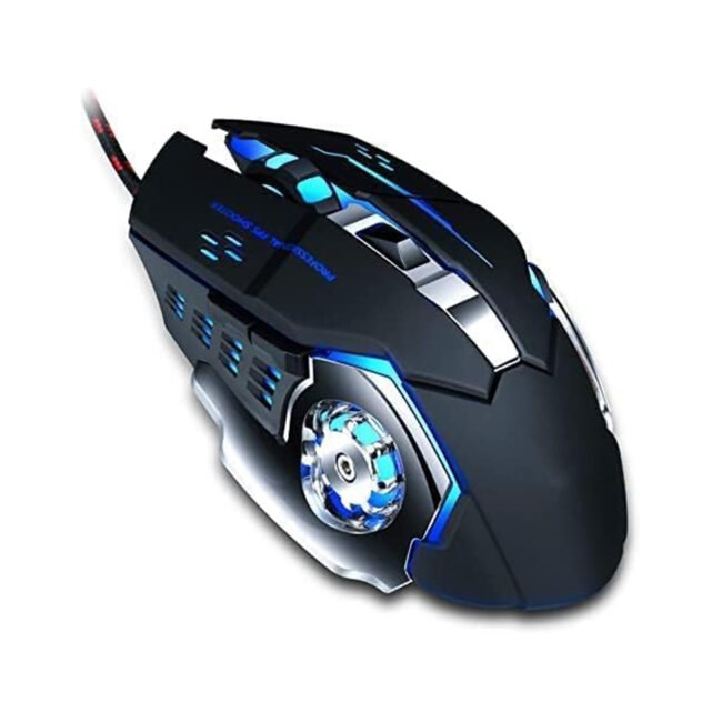 Aula S20 3200 DPI LED Macro Gaming Mouse – Black