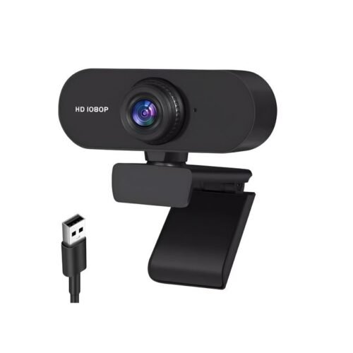 Aukey 1080P Full HD Webcam for Video Calls & Conferences with Built-In Microphone