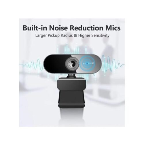 Aukey 1080P Full HD Webcam for Video Calls & Conferences with Built-In Microphone