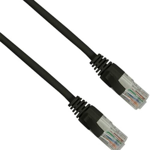 ESTER CAT6 Gigabit Ethernet Patch Cable – 1 Meter High-Speed LAN Cable (Black)