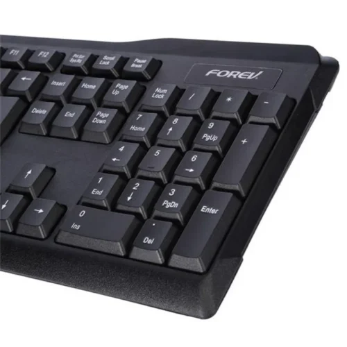 Forev FV-300 Wireless Keyboard and Mouse Combo – 2.4G Silent Keys – Ergonomic Design