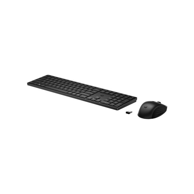 HP 655 Wireless Keyboard & Mouse Combo – Full-Size Wireless Keyboard + Multi-Surface Mouse, 2.4 GHz USB Dongle, Plug-and-Play
