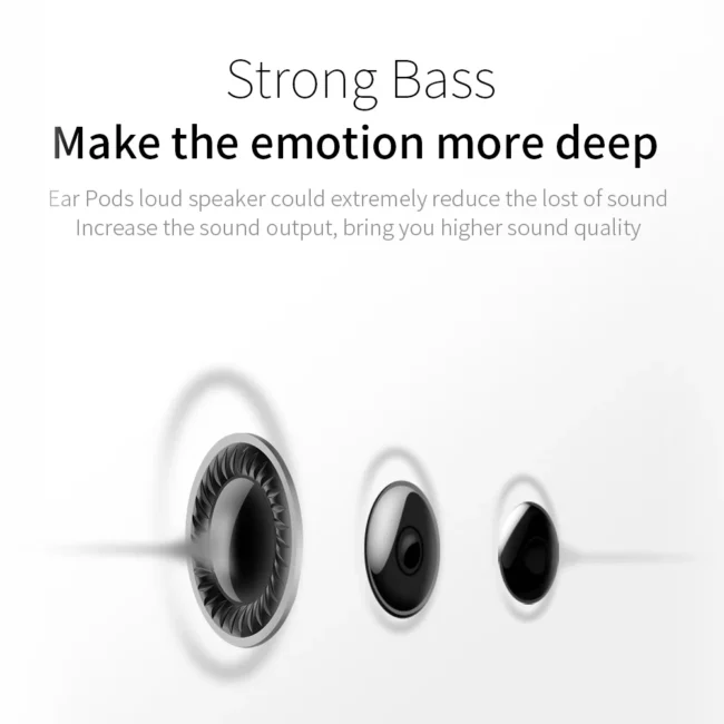 Joyroom JR-EP1 Wired Earphones – 3.5mm Jack, HD Stereo Sound, Built-in Microphone, In-Line Controls, Ergonomic In-Ear Design