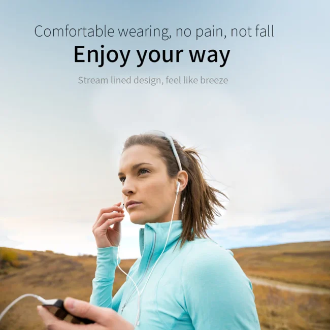 Joyroom JR-EP1 Wired Earphones – 3.5mm Jack, HD Stereo Sound, Built-in Microphone, In-Line Controls, Ergonomic In-Ear Design