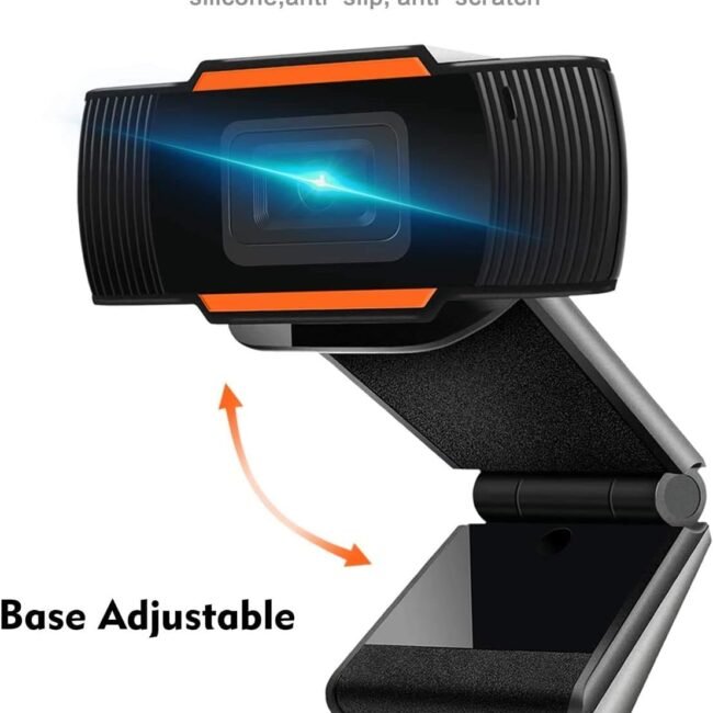 Kisonli 1080P Wide-Angle HD Webcam – 110° View, Built-in Mic, 30FPS USB Camera