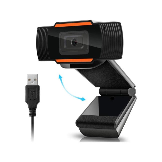 Kisonli 1080P Wide-Angle HD Webcam – 110° View, Built-in Mic, 30FPS USB Camera