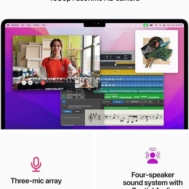Apple MacBook Air M2 13.6″ Liquid Retina Laptop – 16GB RAM, 256GB SSD