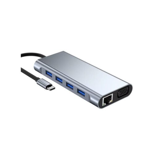 Type-C to HDTV 11-in-1 Multi-Function Dock Station Adapter